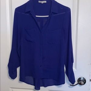 Button Up Royal Blue